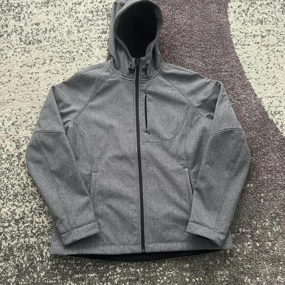 Kirkland Signature Men's Utility Jacket with Hood, Gray, XL - Picture 1 of 4